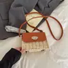 Bolsa Cuadrada Pequeña de Alta Gama 2026, Bolso Cruzado, Bolso Tejido de Hombro, Bolso de Playa para Vacaciones, Bolso de Paja Versátil para Mujer