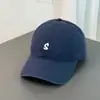 Gorra de Béisbol Bordada con Letra S Estilo Minimalista para Mujer 2026 Nueva Parte Superior Suave Ala Ancha Moda Parasol Gorra Pato para Pareja