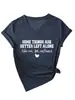 Algumas Coisas São Amazon Ebay Site Independente Camiseta Casual Moderna Feminina Gola V Manga Curta Camisa Base