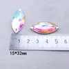 Coroa de Ballet Feita à Mão DIY Materiais de Strass Soltos Strass com Ponta Traseira Marquise de Duas Furações Costurados à Mão Acessórios de Strass de Vidro em Formato de Gota e Coração