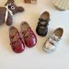 Sapatos de Couro Femininos Estilo Coreano 2026 Primavera e Outono Novo Modelo Laço Sapatilhas de Bailarina Princesa Mocassins Slip-On de Solado Macio