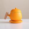 Taza de Cerámica Separación Té-Agua Taza Xinxinxiang Naranja Hotel B&B Empresa Regalo de Negocio Venta al por Mayor Logo Personalizado