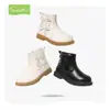 [Mismo Estilo en Centros Comerciales] Botas de Piel Snafy para Niñas 2025 Invierno Nuevas Botas de Princesa de Terciopelo Botas para Niña Pequeña