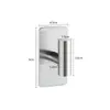 Colgante de acero inoxidable para baño transfronterizo, juego de toallero, juego de herrajes para baño, juego de barra de toalla para baño, juego completo