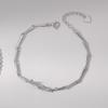 Nuevo Pulsera de Pareja Original Wancheng de Madera de Montaña y Rama de Madera para Hombres y Mujeres un Par de Pulseras de Plata de Ley Diseño Mori de Nicho