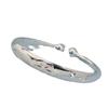 Pulsera de loto de plata esterlina s990 para mujer, pulsera de cuentas abiertas sólidas, estilo étnico de moda, regalo para mamás y personas mayores, regalo festivo.