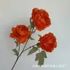 Floristería de Simulación de Boda Naranja Material de Flores Naranja Naranja Tema Arreglo de Lugar de Boda Hotel Arreglo de Flores de Plástico