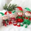 Decoração de Natal boneco elfo enfeites Presente de Natal figura de elfo de Natal brinquedo adereço para decoração de árvore de Natal