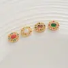 Fuerte retención de color Nepal accesorios dorados pulsera cuentas oro antiguo accesorios de joyería diy hechos a mano incrustados cuentas sueltas