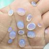 Anillo de superficie ópalo luz azul de 3 ~ 25 mm Piedra Lunar Ovalado plano superficie lisa OP Forma de Dan Accesorios de ropa DIY con cuentas