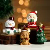Enfeite de Mesa Papai Noel Decorações de Natal Cenário Enfeite Boneco de Neve Brinquedo Presente para Crianças