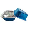 90ml quadrado cor folha de alumínio resistente ao calor folha de alumínio carvão bolo da lua assado em carvão copo de queijo copo de ovo forma de assar