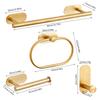 Toallero de acero inoxidable transfronterizo, apto para baño, barra para colgar toallas en la pared, toallero con gancho, toallero sin perforaciones.