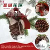 Decorações de Natal e Ano Novo da Amazon Transfronteiriças, Enfeites de Pinha, Adereços Criativos para Fotografia