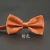 Vestido de Corbata de Moño Plegable de Color Sólido Boda Hombres Estilo Británico Coreano Moderno Doble Capa Boda Novio Corbata de Moño para Hombres y Mujeres