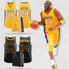 Conjunto de Uniforme de Baloncesto Jersey Kobe Bryant No. 24 Lakers Lebron James No. 23 Uniformes de Equipo Impresos para Niños, Hombres y Mujeres, de Secado Rápido