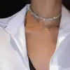 Transfronterizo Nuevo AliExpress Amazon ins Circonita Dos Piezas Collar Pendientes Boda Accesorios de Boda para Mujer