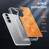 Funda Magnética Transparente de Doble Color S26Plus Universal Transfronteriza S25+ Acrílica Anti-Caídas S24 Cubierta Protectora