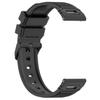 Para Huawei Watch GT5 46mm Watch GT4 Raya Vertical Camino Color Sólido Correa de Silicona Relleno de Aceite Doble Color