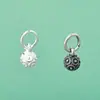 Nuevo Colgante de Bolita Colgante Pequeño con Patrón Retro de Plata Esterlina S925 DIY Pulsera de Cuerda con Cuentas Accesorios de Plata