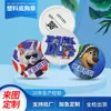Insignias de plástico con logo de personaje de película de dibujos animados para actividades promocionales, pin de regalo