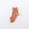Meias Femininas de Cor Sólida, Estilo Primavera e Outono, Absorventes de Suor, Modernas, Versáteis, Meias Longas Casuais, Meias de Algodão Brancas para Todas as Estações, Antibacterianas