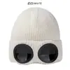 Gorro de punto para protección ocular de otoño e invierno para hombres y mujeres, gorro de lana grueso y cálido, gorro para clima frío que adelgaza la cara, gorro con gafas de aviador