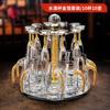 Juego de separador de vino de cristal de lujo de alta gama para el hogar, copa de vino blanca, copa de bala creativa, copa de licor con lámina de oro