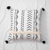 Funda de Almohada Tejida de Algodón Estilo Étnico Bohemio Personalizada para Sala de Estar, Cojín Lumbar Simple para Oficina, Funda de Almohada para Mesita de Noche y Sofá