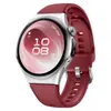 Pulseira de relógio de silicone para botões do Huawei watch6Pro, tipo fivela fácil, listra vertical fina, silicone de cor sólida, para Huawei GT7