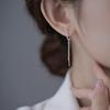Pendientes largos con flecos para mujer, diseño de nicho, hebilla con personalidad, elegantes y modernos, 2023.