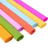 Flor de rosa origami papel enrolado cor papel crepom flor artificial material para fazer flores papel DIY fábrica de papel crepom atacado