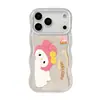 Funda de teléfono linda de gato de dibujos animados para Apple 16pm, iPhone 17, 15 con doble soporte, 18 silicona, 14 exterior