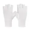 Guantes finos de spandex para hombre y mujer de primavera y otoño, protección solar, elásticos, medio dedo, dos dedos táctiles, para conducir, montar, trabajo al aire libre
