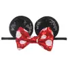 Diadema de Nailon Elástico Ajustable Nueva Transfronteriza Lazo de Lentejuelas Accesorios para el Cabello de Niños Vestido de Fiesta para Mujer