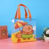 Bolsa de Compras de Dibujos Animados Linda Transfronteriza No Tejida Bolsa de Empaque para Llevar Bolsa Tote de Regalo para el 61 Cumpleaños para Niños y Estudiantes
