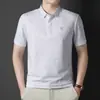Nueva Camisa Polo Waffle de Manga Corta de Verano para Hombre con Cuello, Top para Hombre, Camiseta Estampada de Moda para Hombre