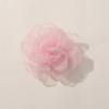 Super Fada Flor de Pescoço Doce Organza Borda Queimada Camélia Estéreo DIY Feito à Mão Versátil Presilha Acessórios de Cabelo Acessórios de Vestuário