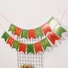 Brillo superficie brillante Estrella de Navidad Árbol de Navidad letra banderín banderola flor tira decoración fiesta de Navidad letras rojas y verdes