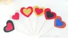 Cartão de inserção para bolo de amor de camada dupla brilhante com glitter rosa amor terno inserção brilhante 6 peças por pacote