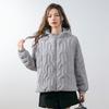 Pinghu Chixin 90 Plumón de Pato Blanco Nueva Norma Nacional Chaqueta de Plumón para Mujer con Capucha, Abrigo Corto Moda Estilo Coreano Ajustado
