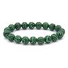 Venta al por mayor de fábrica 10 mm moda simple nuevo color sólido Ágata piedra natural hecho a mano con cuentas pulsera para hombre