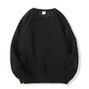 Sudadera Nueva de Tela Gruesa para Hombre/Mujer Estilo Sencillo, Suéter Holgado de Color Sólido a la Moda con Cuello Redondo para Ropa Casual de Otoño