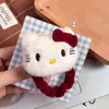 Bonita Horquilla de Peluche de Gato KT para Mujer, Pinza BB Grande de Esponja, Fresca Dulce, Horquilla Roja de Ankora, Accesorios para el Cabello de Dibujos Animados
