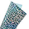 Venta Directa de Fábrica de Película de PVC Láser con Estampado de Leopardo Iridiscente Nuevo, Material Duradero y Resistente para Bolsos, Equipaje, Zapatos y Películas para Abanicos