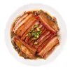 Porco Braisado com Ameixa Conservada 500g Tigela, Porco Dongpo, Lanche de Barriga de Porco Braisada Pronto para Comer