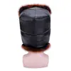 Sombrero Nuevo Invierno Sombrero Lei Feng PU Engrosado Protección Orejas Grandes Sombrero para Montar a Prueba de Frío Imitación Zorro Lana Larga Sombrero de Algodón