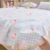 Sábana de Cama de Doble Capa de Gasa de Algodón Puro Grado Madre y Bebé Clase A Cubierta de Cama de Una Pieza Funda de Edredón 100% Algodón Dormitorio de Estudiantes Cama Individual Juego de Una Pieza