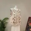 [Li] Nuevo chaleco estilo chino, ricamente bordado, colección otoño 2026, cuello redondo, diseño elegante, chaleco rejuvenecedor