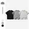 Camiseta Original de Marca Moderna Davic con Diseño de Remache en el Hombro para Hombre, Top de Verano Holgado de Manga Corta para Estudiantes Universitarios T061